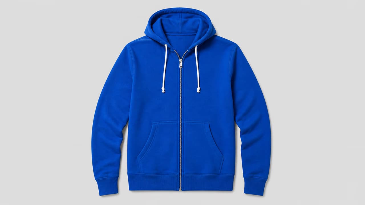 Mannequin to White-Background Hoodie Flat Lay after