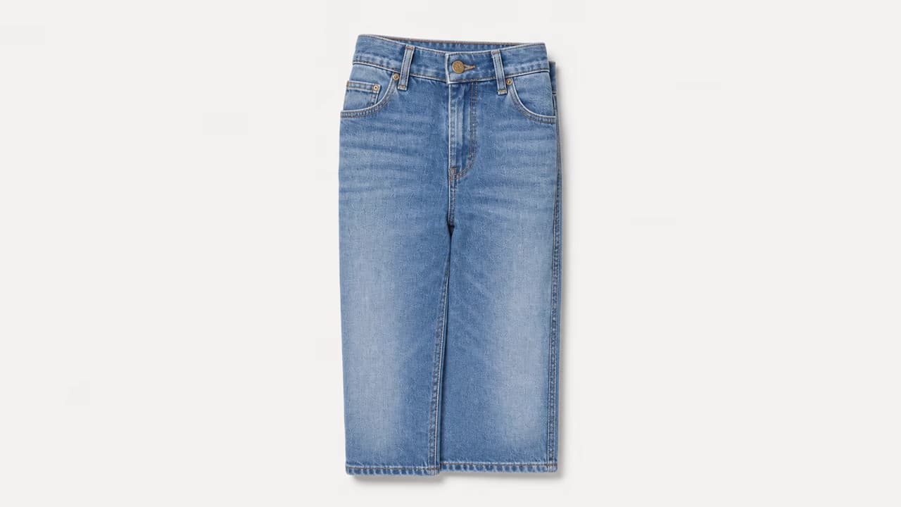 On-Model Jeans to Folded Clothing Display after