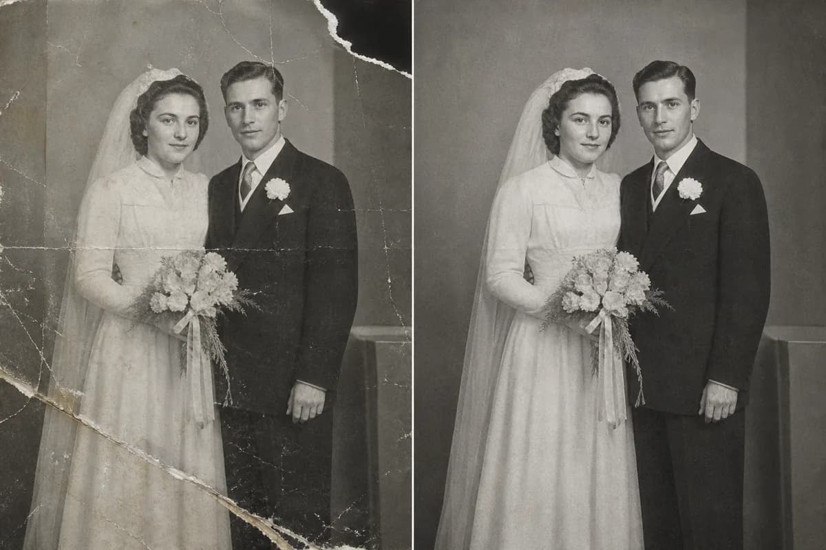 Repair Torn Photos and Heavily Damaged Edges