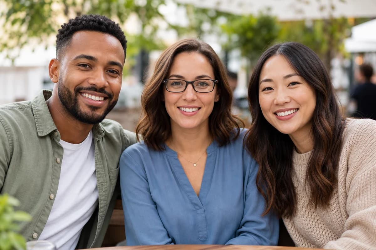 Remove Glasses from One Person in a Group Photo before